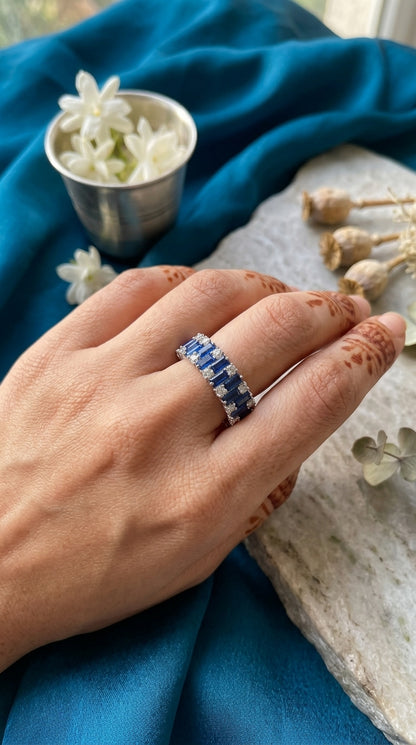 Sapphire Symphony Eternity Ring