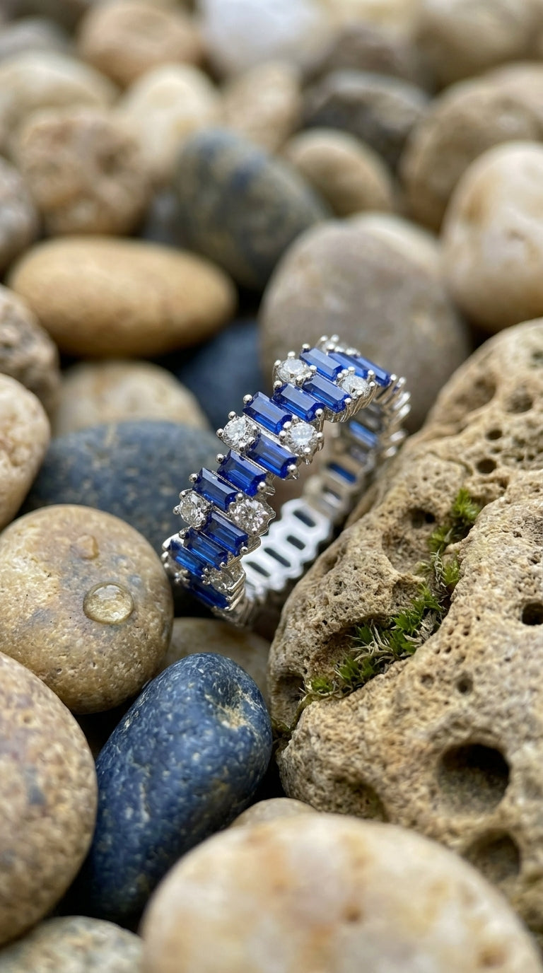 Sapphire Symphony Eternity Ring