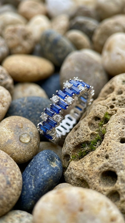 Sapphire Symphony Eternity Ring