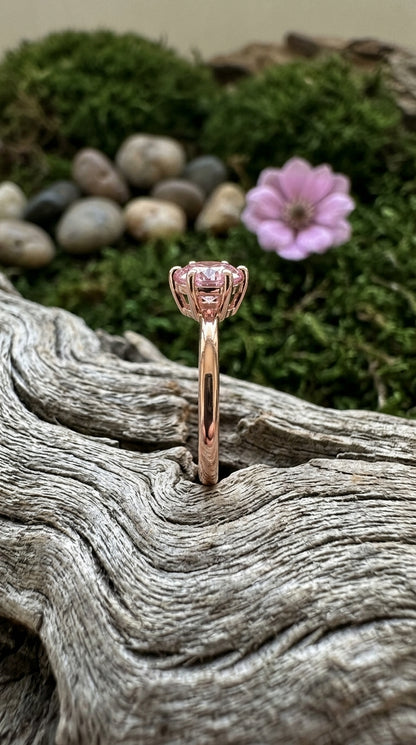 Blush Solitaire Ring