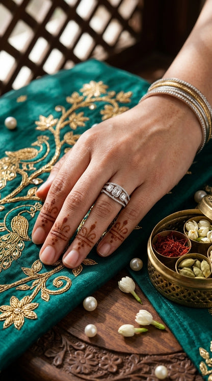 Vintage Triple Halo Ring