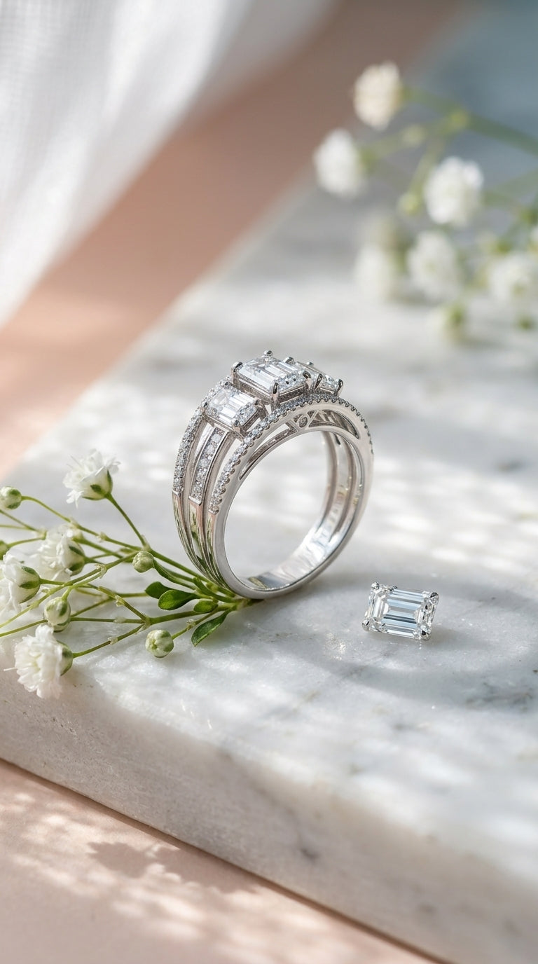 Vintage Triple Halo Ring