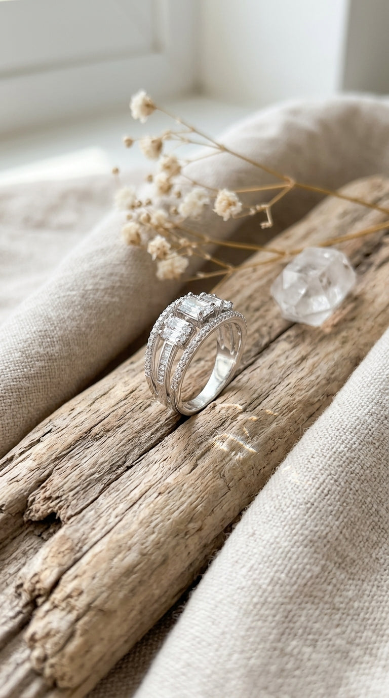 Vintage Triple Halo Ring
