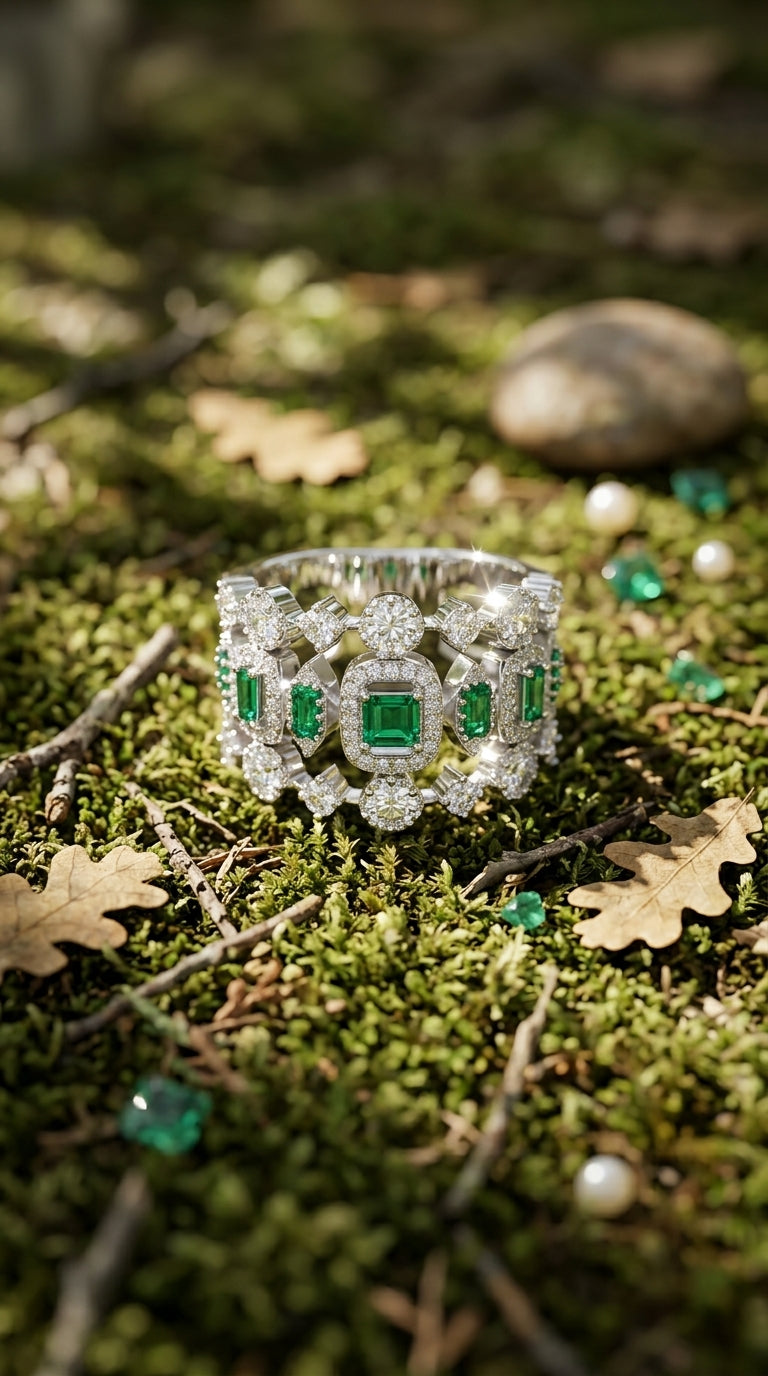 Emerald Majesty Statement Ring