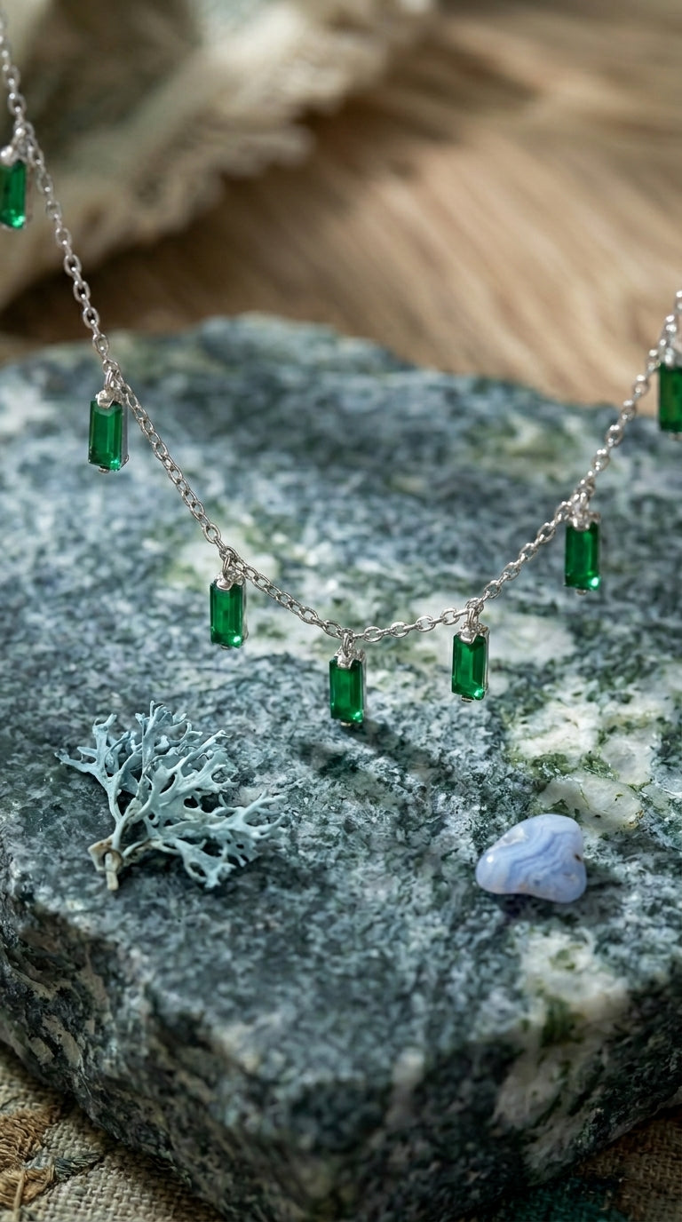 Emerald Cascade Necklace