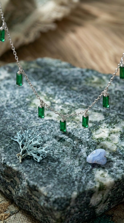 Emerald Cascade Necklace