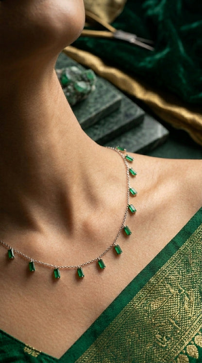 Emerald Cascade Necklace