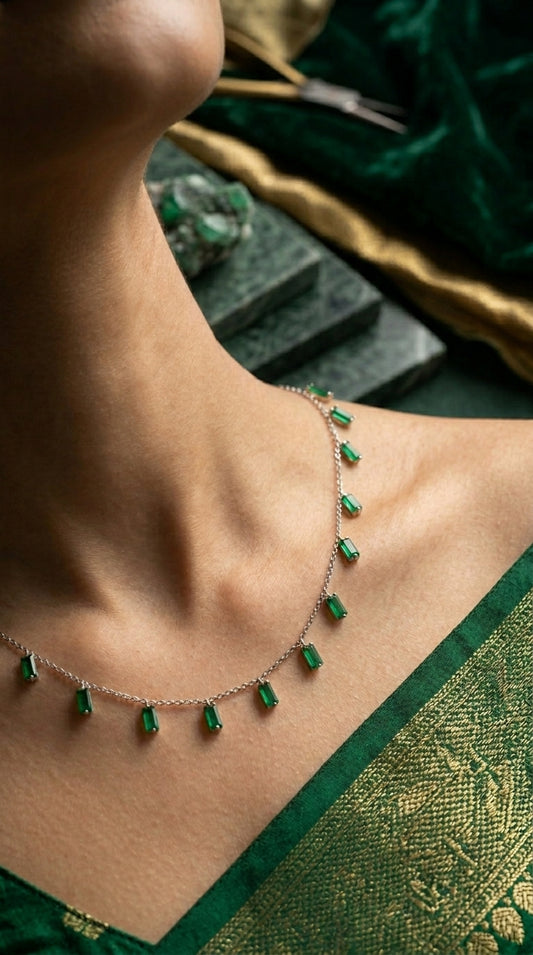 Emerald Cascade Necklace