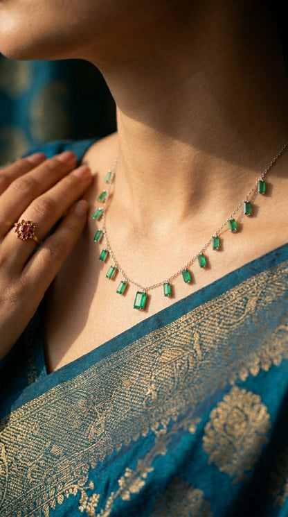 Emerald Cascade Necklace