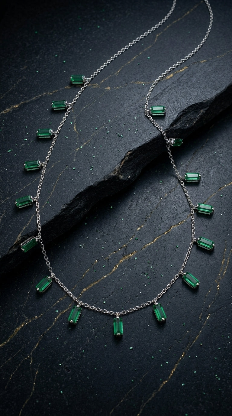 Emerald Cascade Necklace
