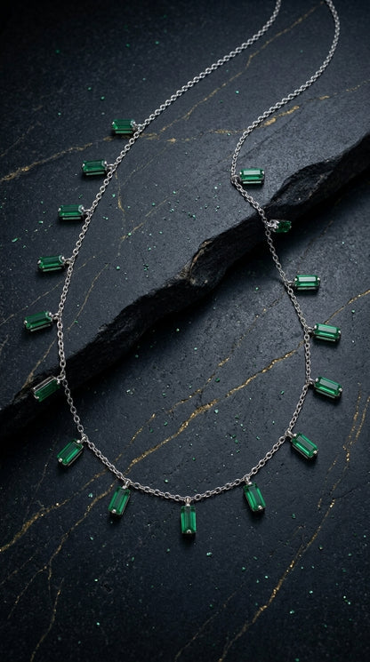 Emerald Cascade Necklace