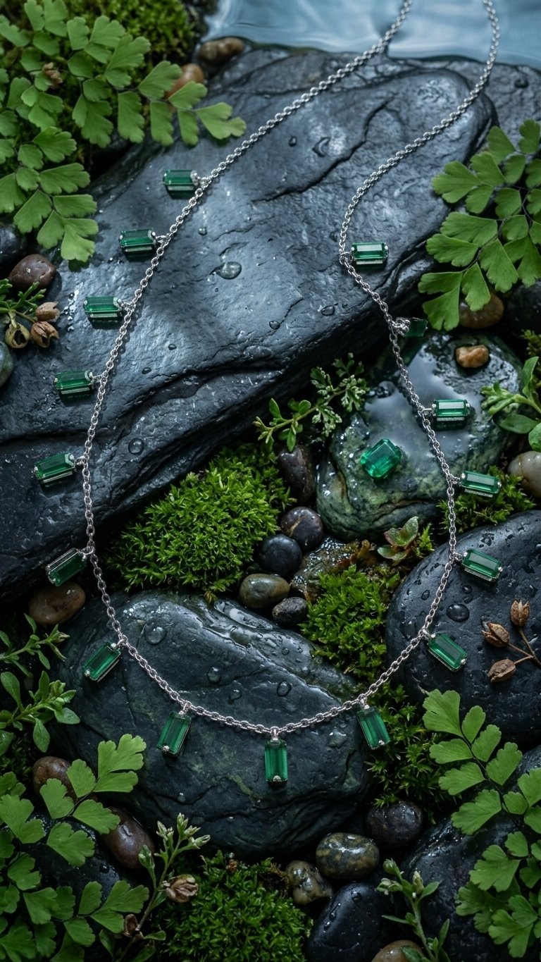 Emerald Cascade Necklace