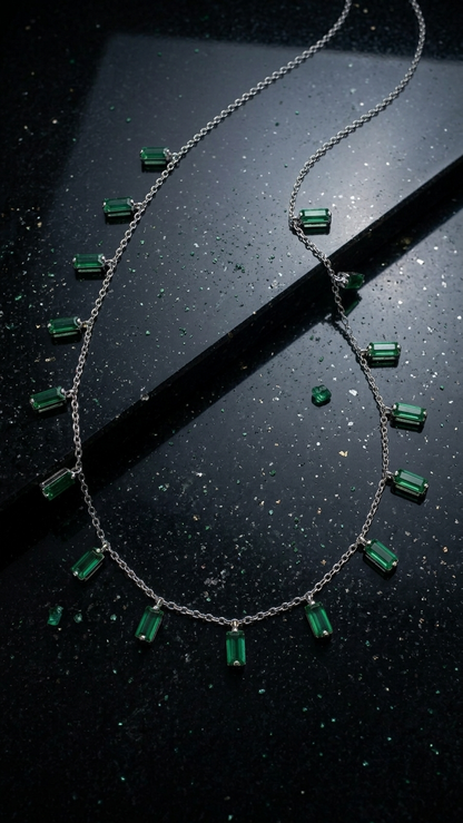 Emerald Cascade Necklace