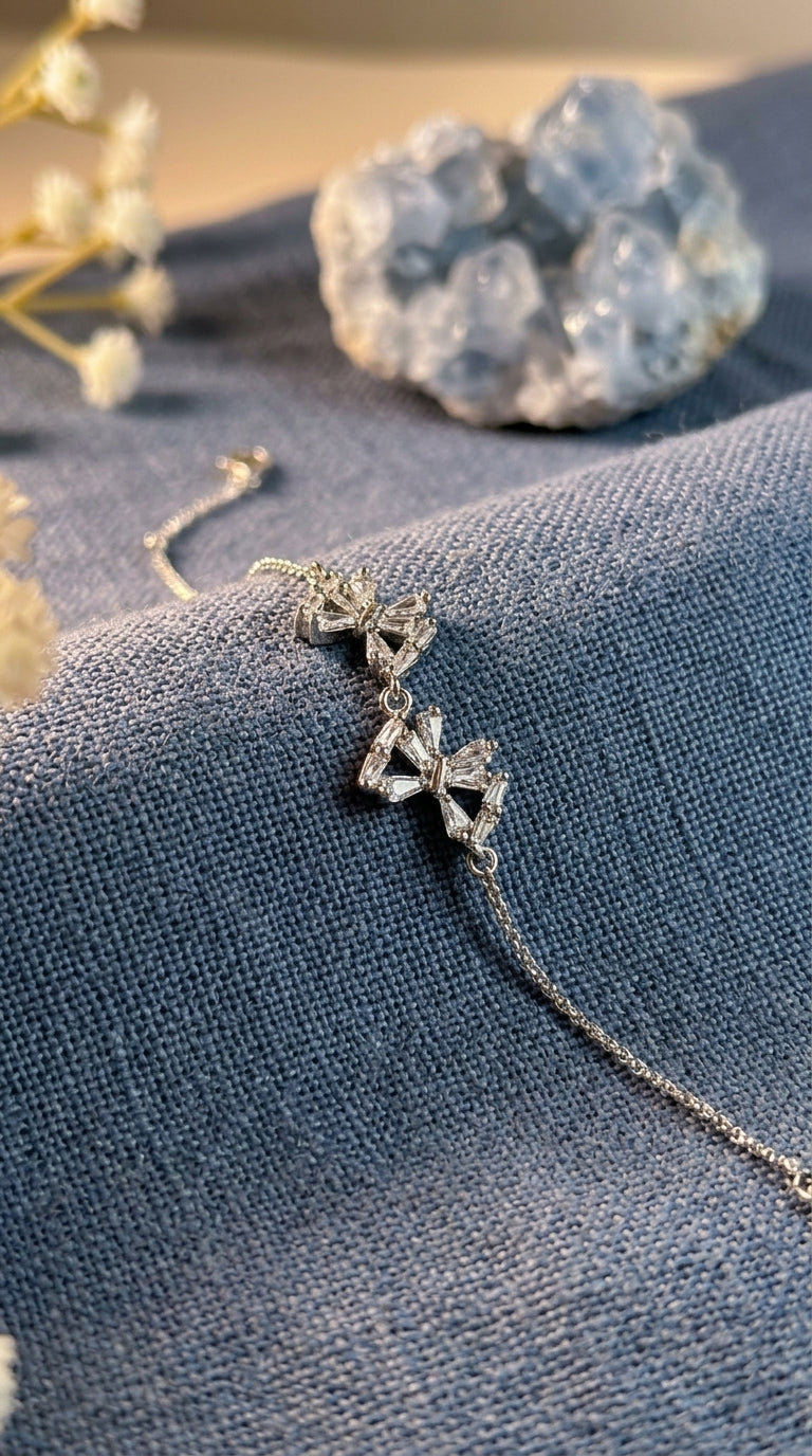 Crystal Cascade Adjustable Bracelet