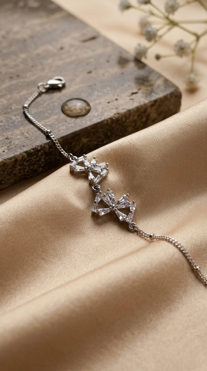 Crystal Cascade Adjustable Bracelet