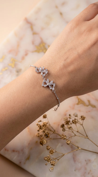 Crystal Cascade Adjustable Bracelet