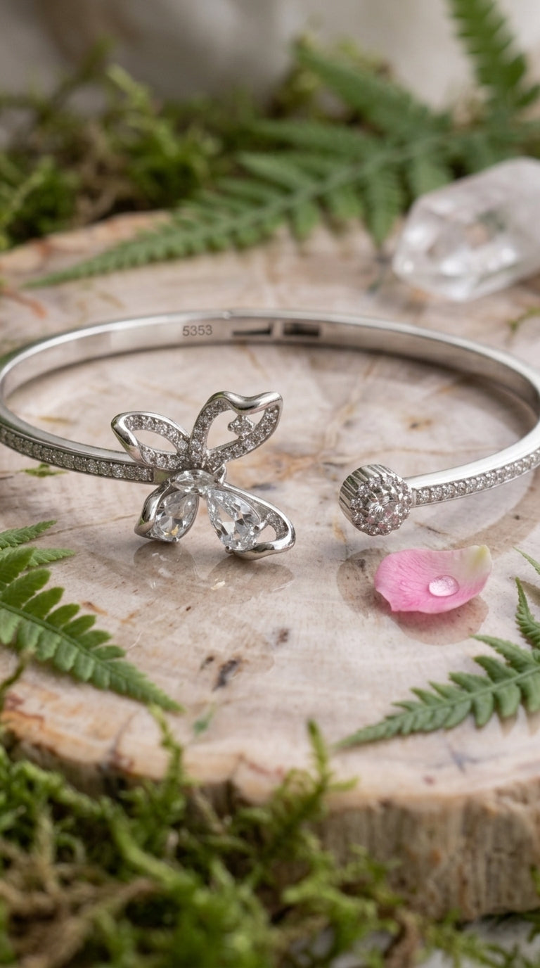 Flutter Bloom Open Cuff Bracelet