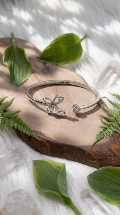 Flutter Bloom Open Cuff Bracelet