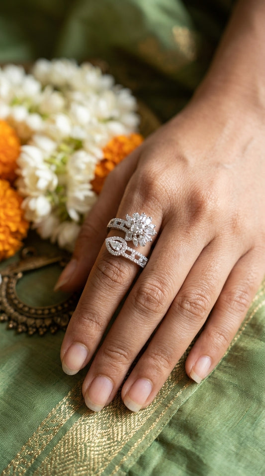 Celestial Bloom Wrap Ring