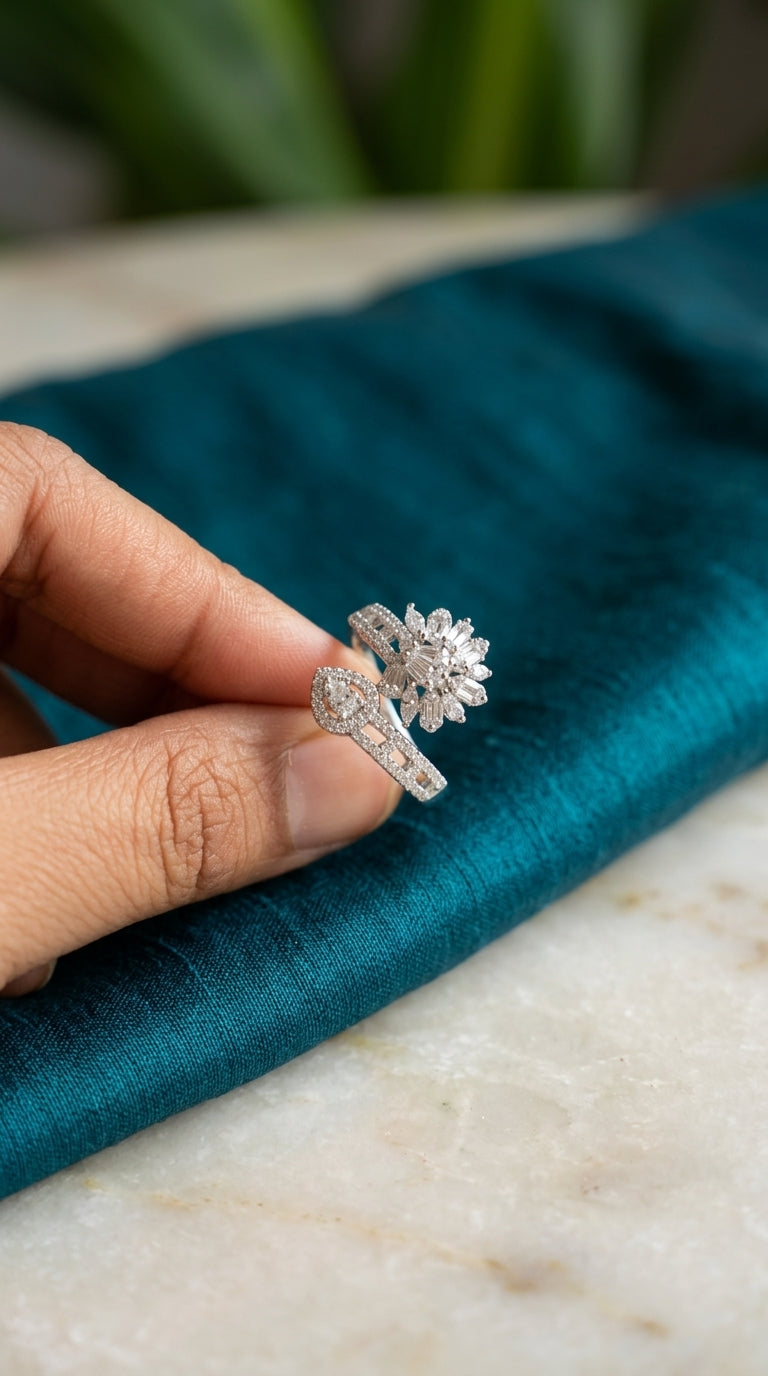 Celestial Bloom Wrap Ring