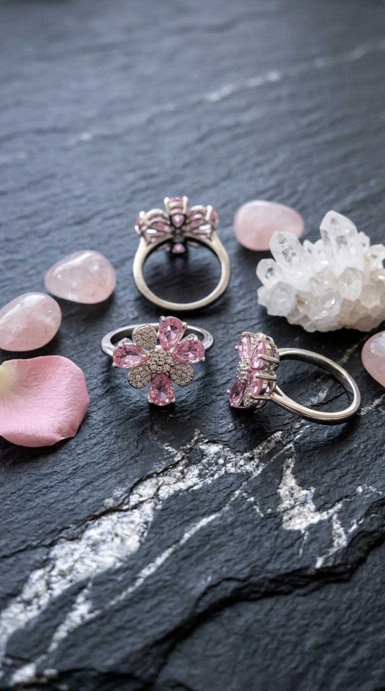 Blush Bloom Statement Ring