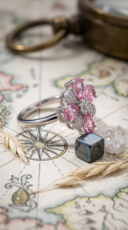 Blush Bloom Statement Ring