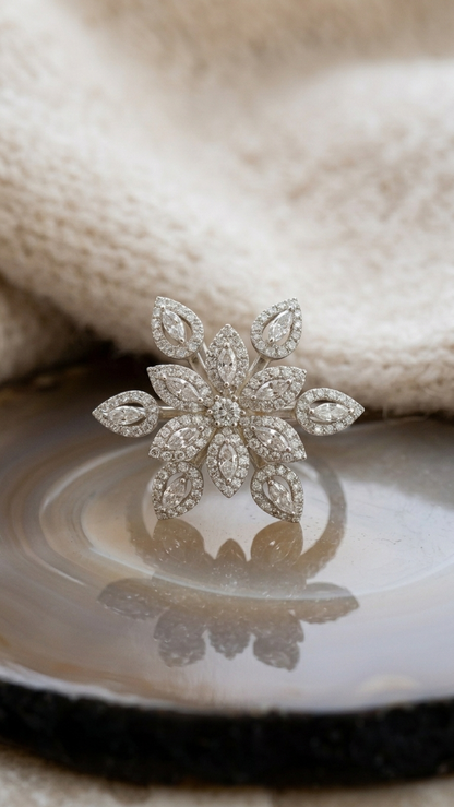 Snowflake Bloom Statement Ring