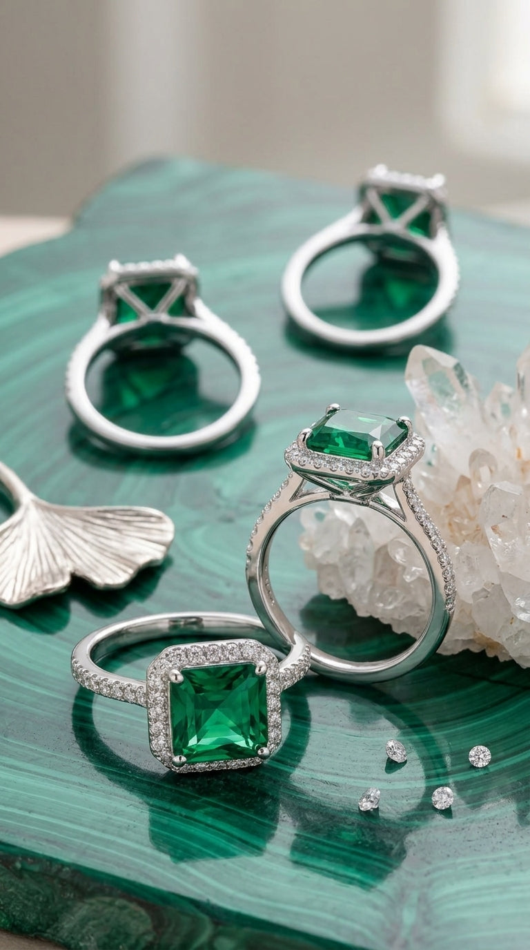 Emerald Grace Engagement Ring