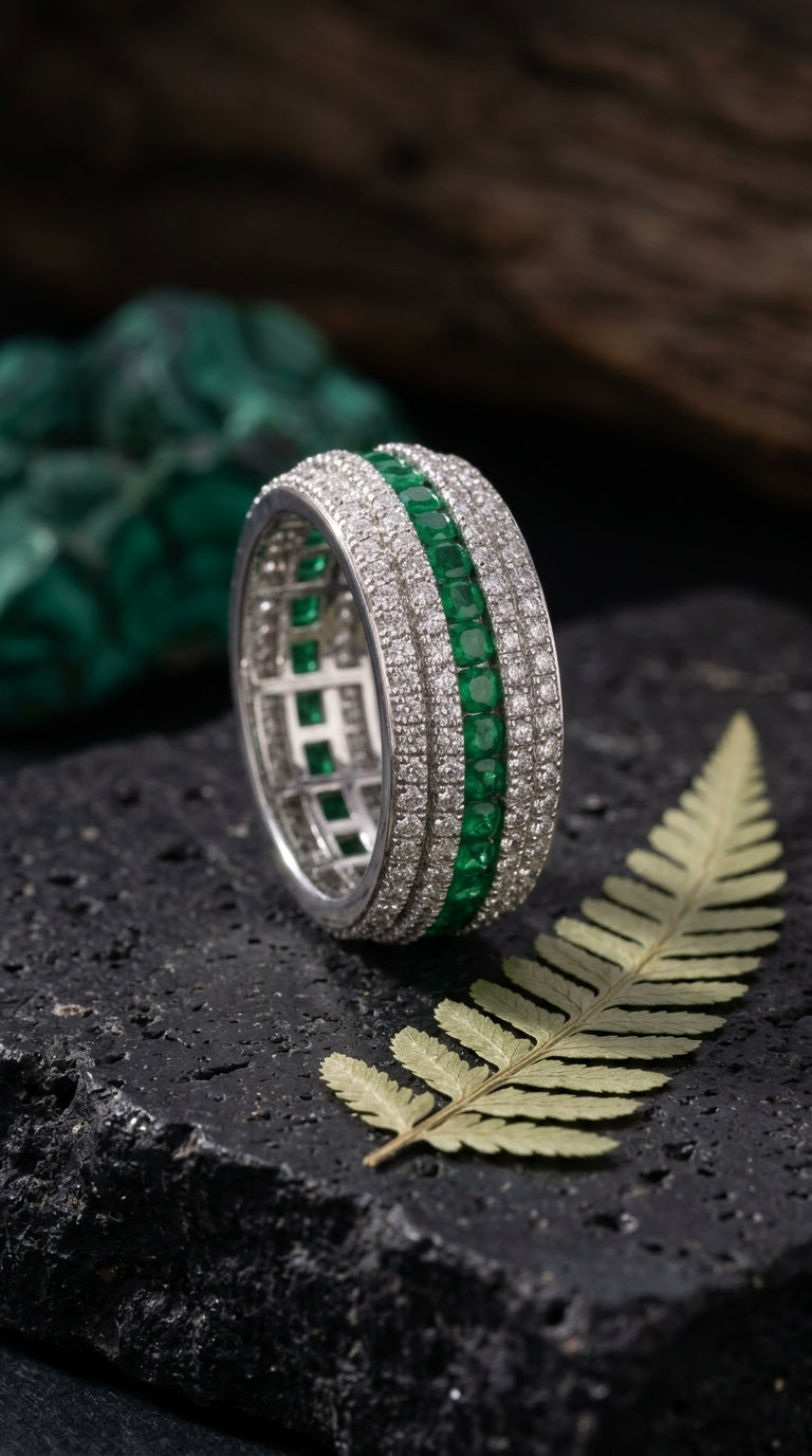 Emerald Eternity Band