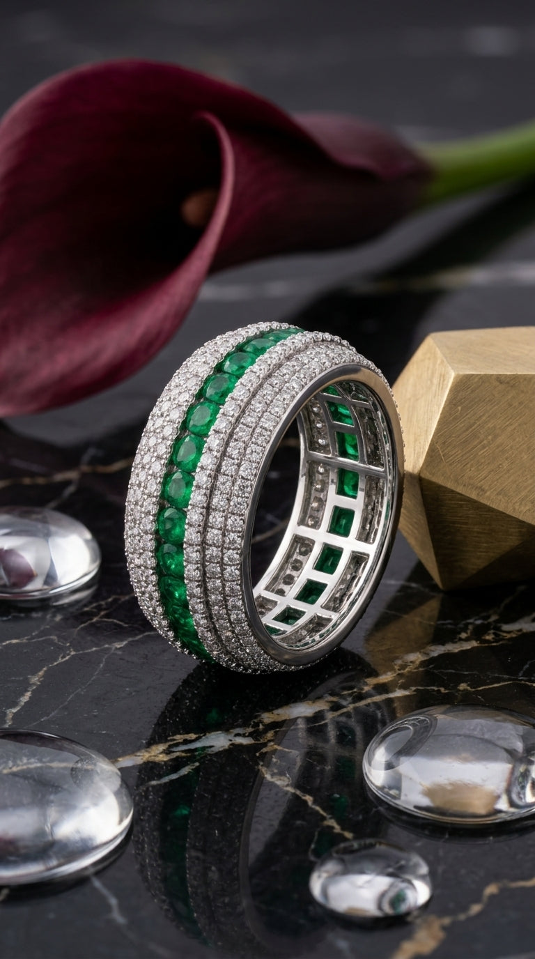 Emerald Eternity Band
