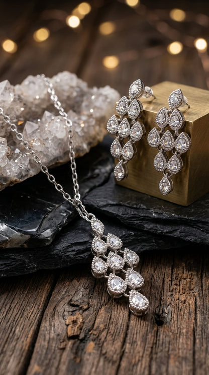 Floral Cascade Jewellery Set