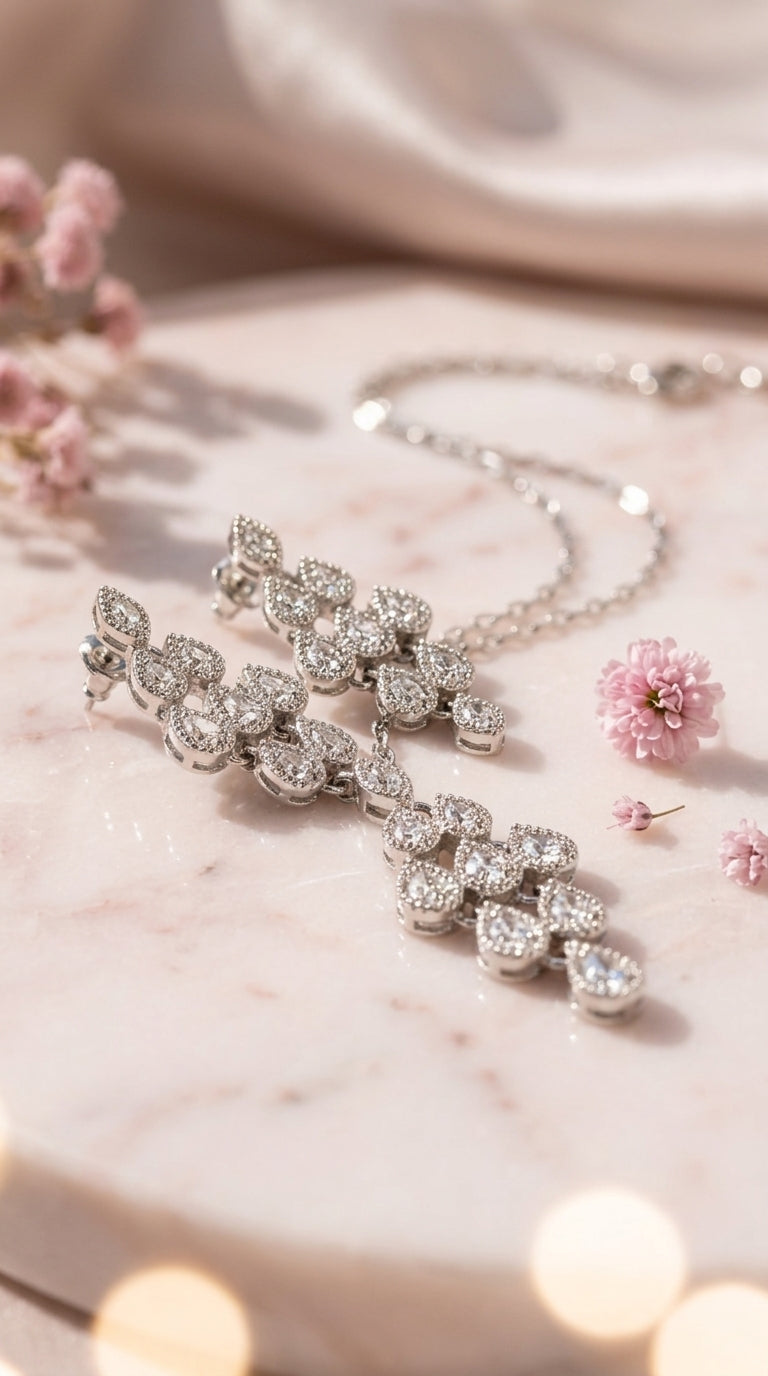 Floral Cascade Jewellery Set