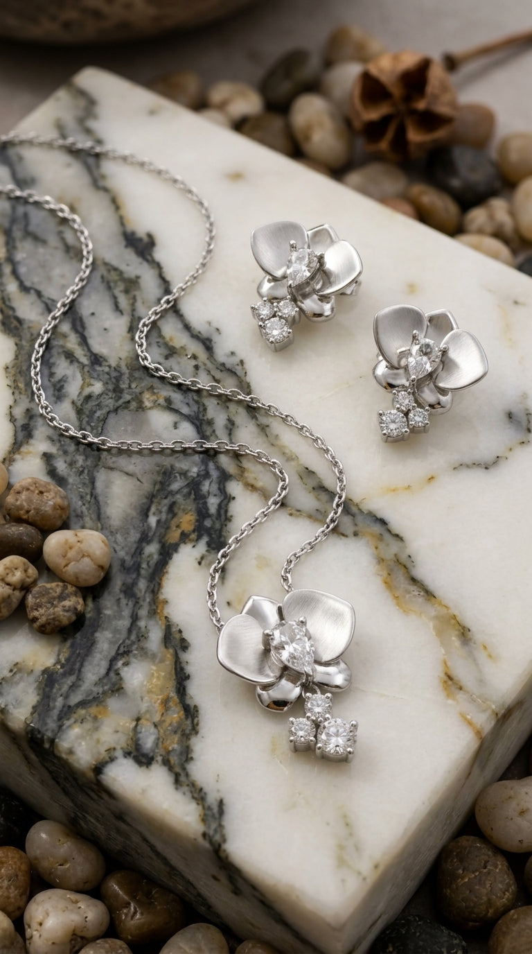Orchid Bloom Jewellery Set