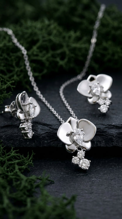 Orchid Bloom Jewellery Set