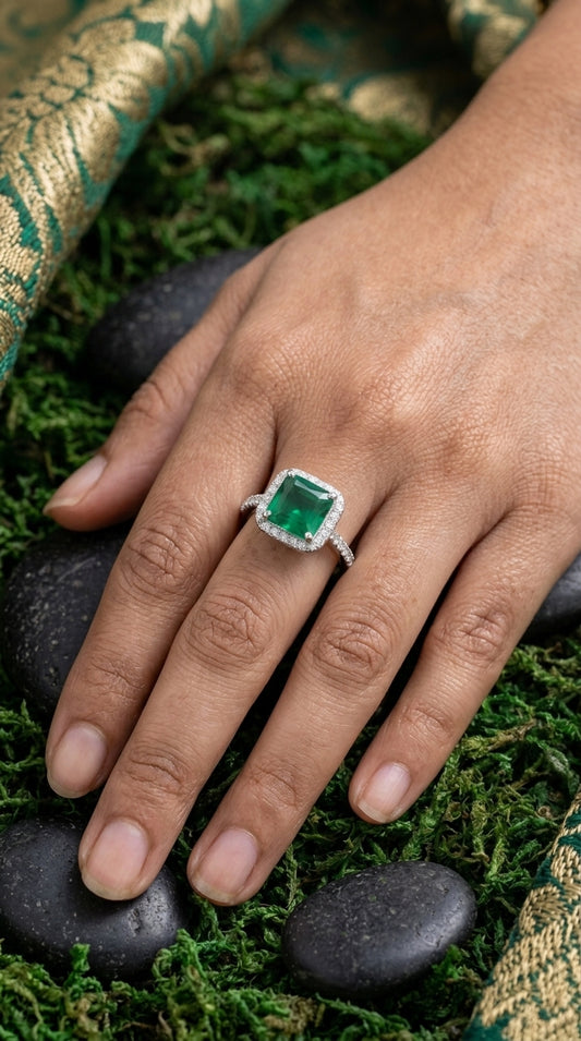 Emerald Grace Engagement Ring