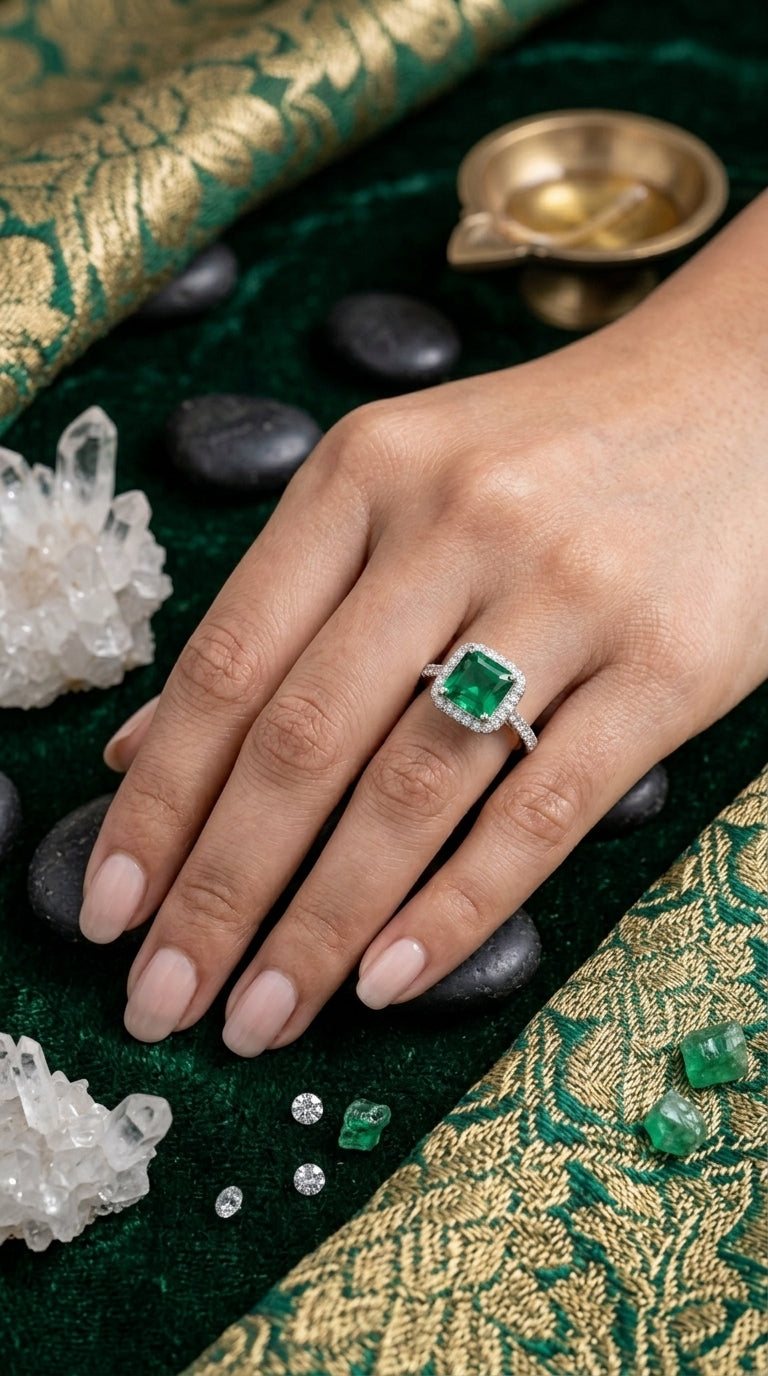 Emerald Grace Engagement Ring
