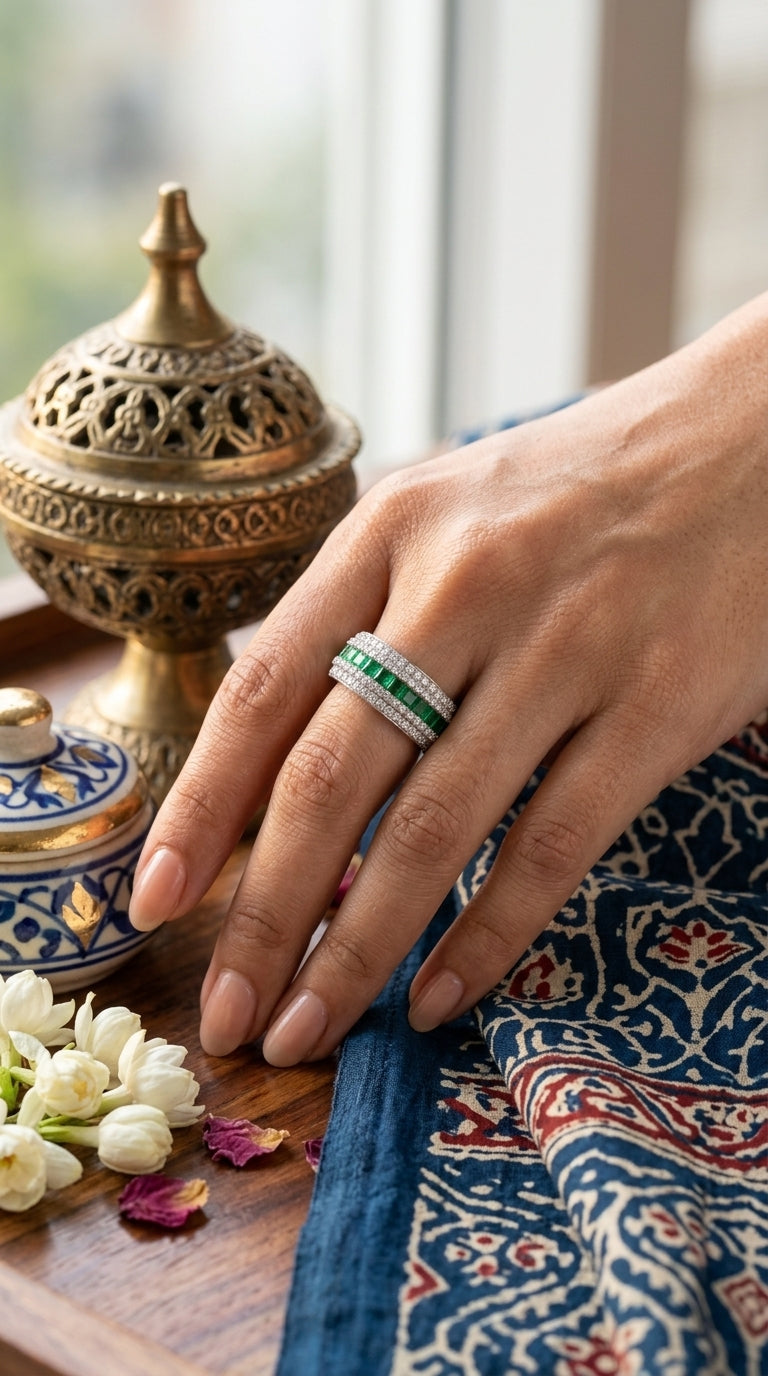 Emerald Eternity Band