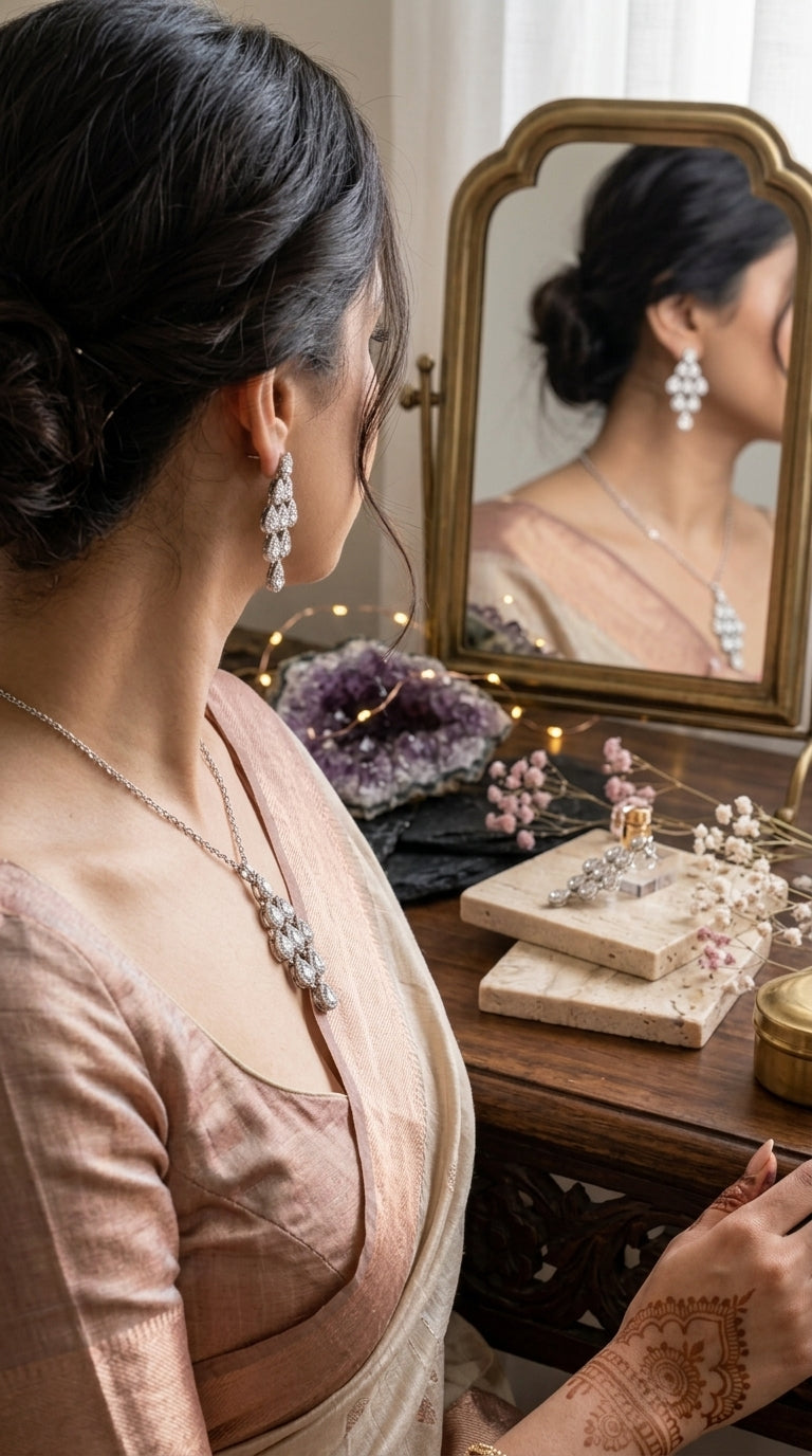 Floral Cascade Jewellery Set