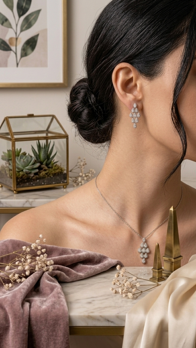 Floral Cascade Jewellery Set