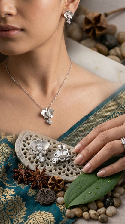 Orchid Bloom Jewellery Set