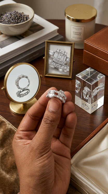 Celestial Geometry Statement Ring