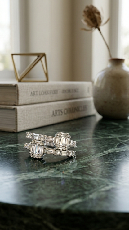 Celestial Geometry Statement Ring