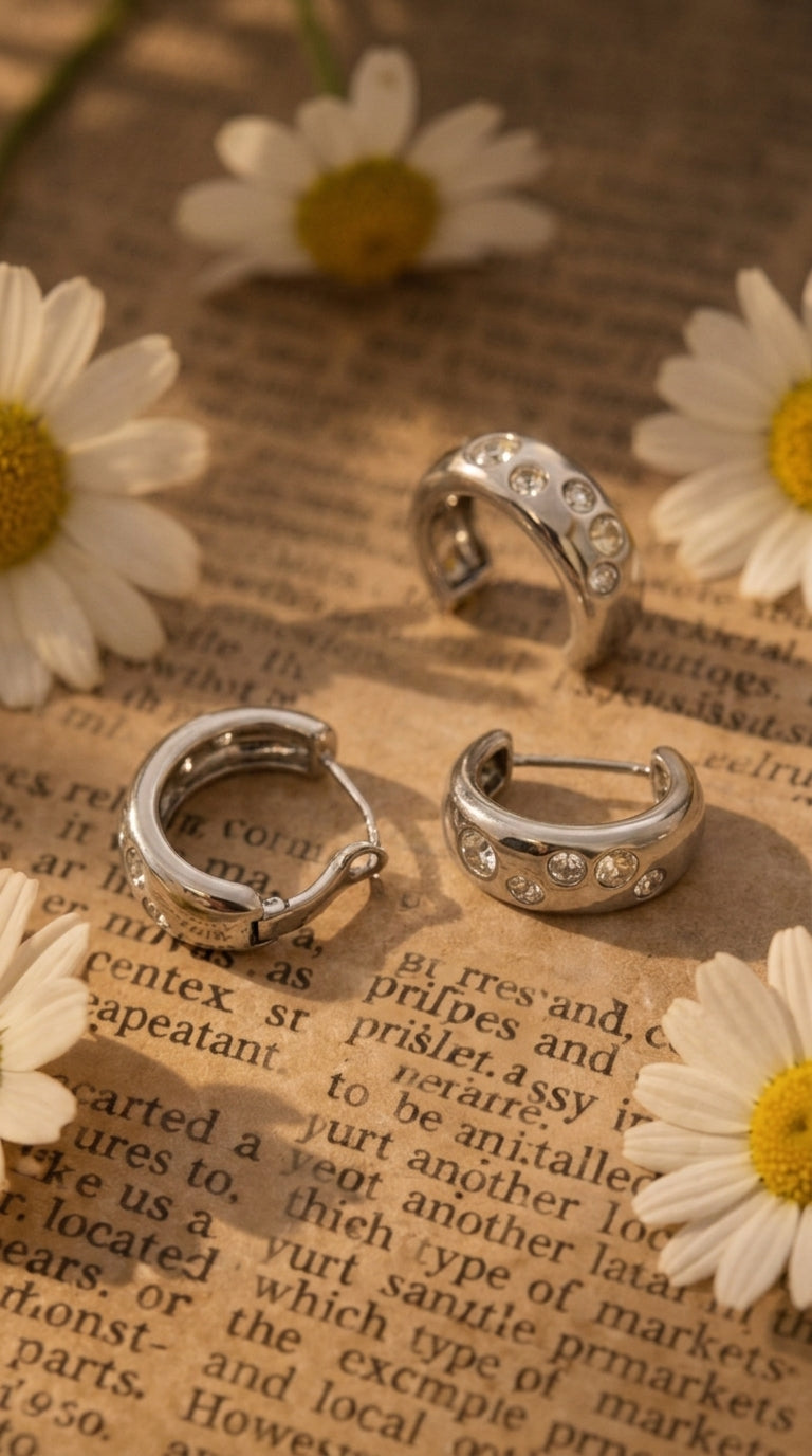 Celestial Spark Huggie Earrings