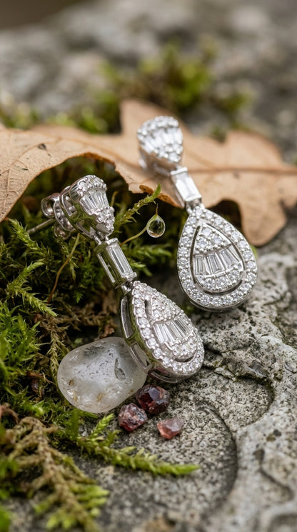 Regal Teardrop Drop Earrings