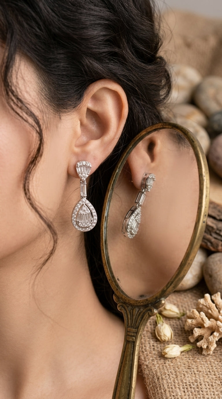 Regal Teardrop Drop Earrings