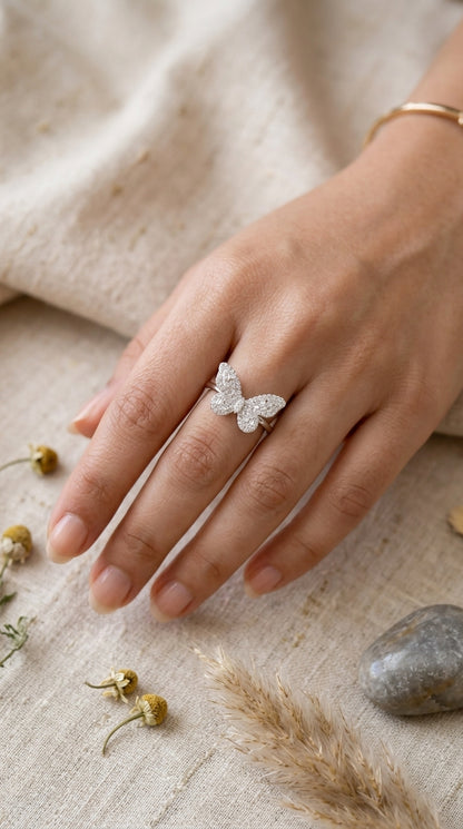 Fluttering Butterfly Ring