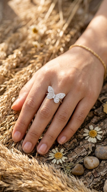 Fluttering Butterfly Ring