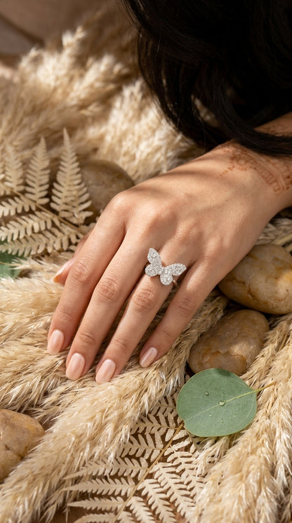 Fluttering Butterfly Ring