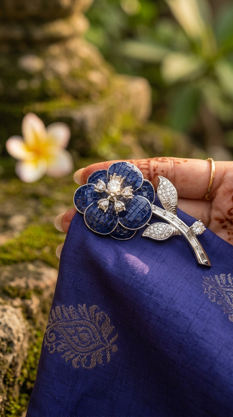 Midnight Bloom Brooch