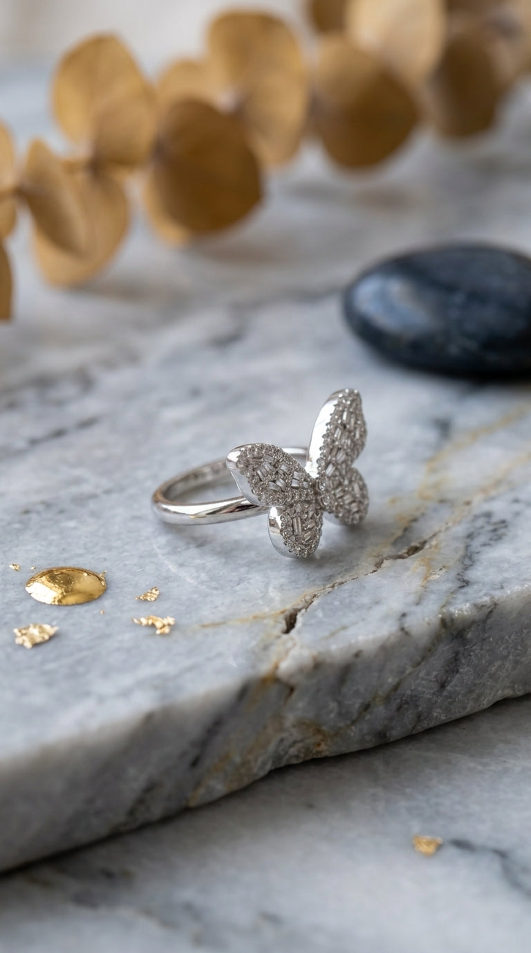 Fluttering Butterfly Ring